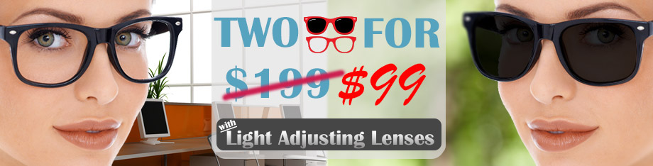 two for $99 with transition lenses