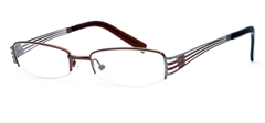 Picture of iLookGlasses OTTO - Hayden Copper / Silver - RECTANGLE,METAL,OVAL,SEMI-RIM,fashion,office,everyday - prescription eyeglasses online USA