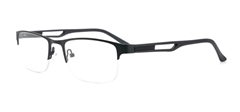 Picture of iLookGlasses MOMENTUM 6757 BLACK - RECTANGLE,METAL,SEMI-RIM,fashion,office,everyday - prescription eyeglasses online USA