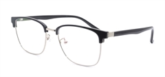 Picture of iLookGlasses OTTO - AUSTEN BLACK - RECTANGLE,METAL,FULL-RIM,fashion,office,retro,everyday - prescription eyeglasses online USA