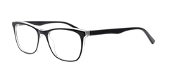 Picture of iLookGlasses DNA 9200 BLACK / CLEAR - PLASTIC,RECTANGLE,OVAL,FULL-RIM,fashion,office,everyday - prescription eyeglasses online USA
